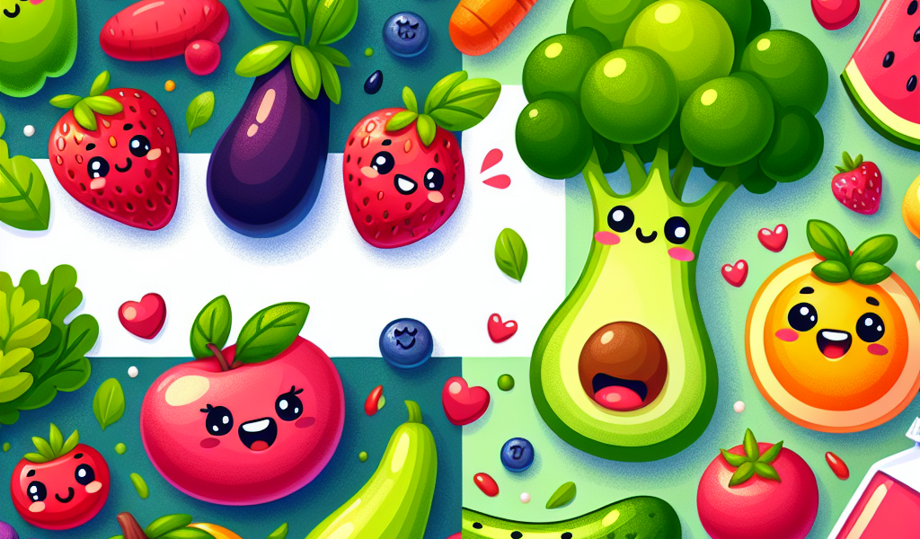 Ide Kreatif: Poster Makanan Sehat dengan Gaya Kartun yang Menggemaskan